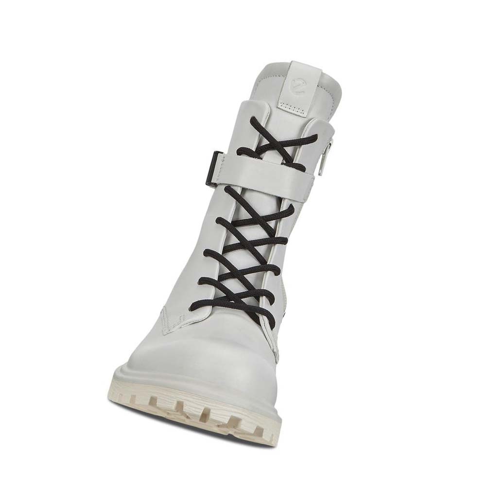 Women's Ecco Tredtray Mid-cut Buckled Boots White | USA 53SGL